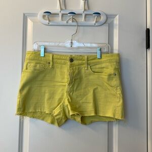 Marc by Marc Jacobs yellow denim shorts